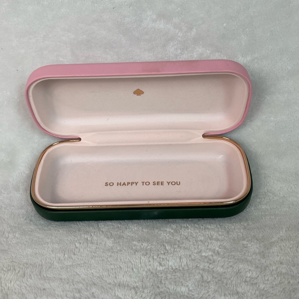 Kate Spade ♠️ Pink and Green Eyeglass Case